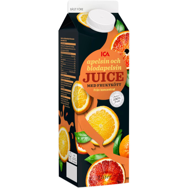 ICA Juice Apelsin & Blodapelsin Fruktkött