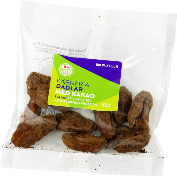 ICA Gott Liv Kärnfria Dadlar Kakao