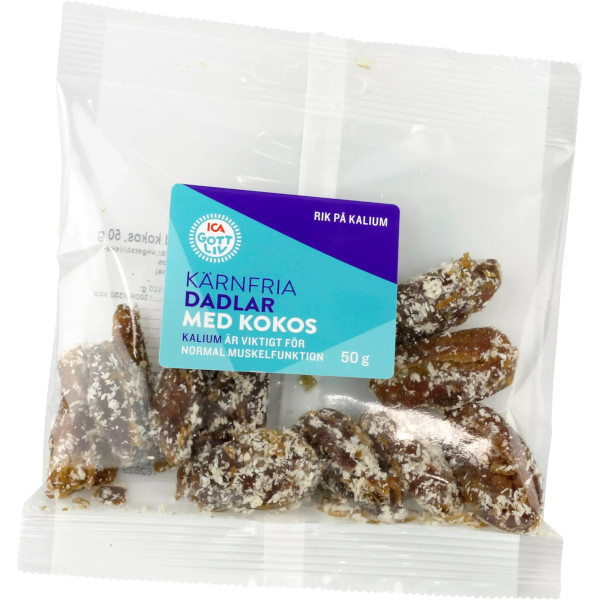 ICA Gott Liv Kärnfria Dadlar Kokos