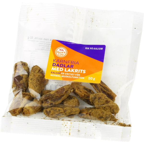 ICA Gott Liv Kärnfria Dadlar Lakrits