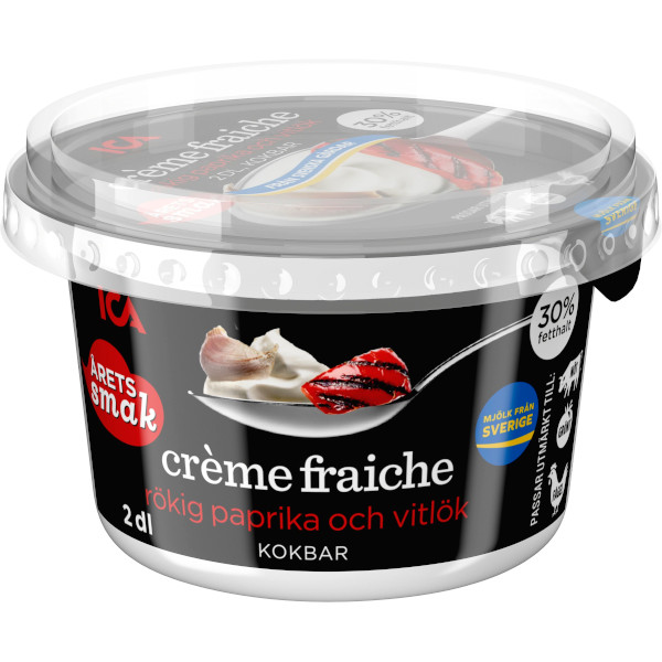 ICA Crème Fraiche Rökig Paprika & Vitlök