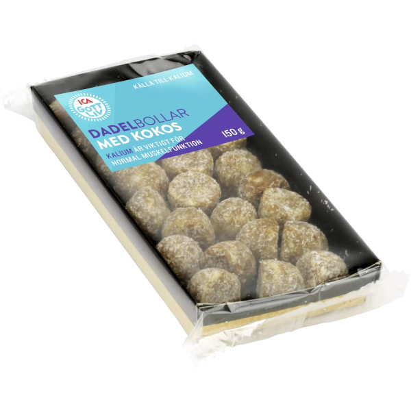 ICA Gott Liv Dadelbollar Kokos