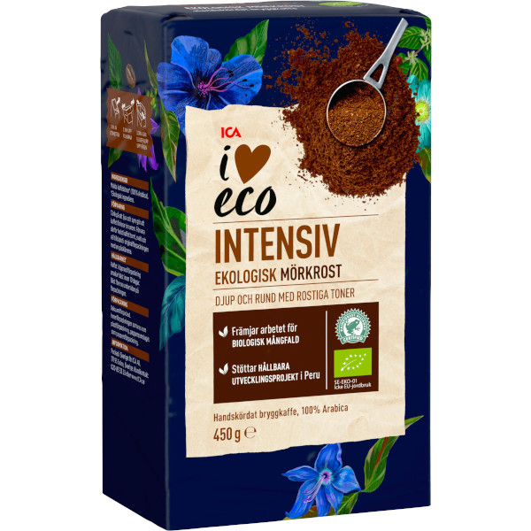 ICA I Love Eco Bryggkaffe Intensiv Ekologiskt