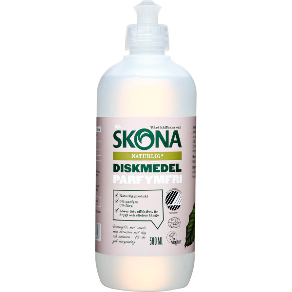 ICA Skona Diskmedel Naturlig Parfymfri