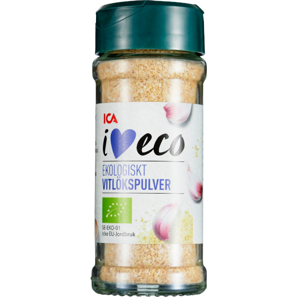 ICA I Love Eco Vitlökspulver Ekologiskt