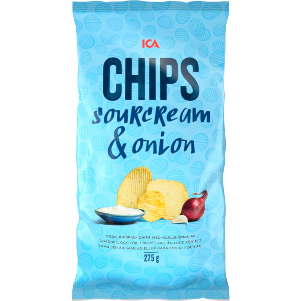 ICA Chips Sourcream & Onion
