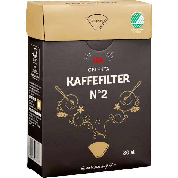 ICA Kaffefilter Oblekta 102