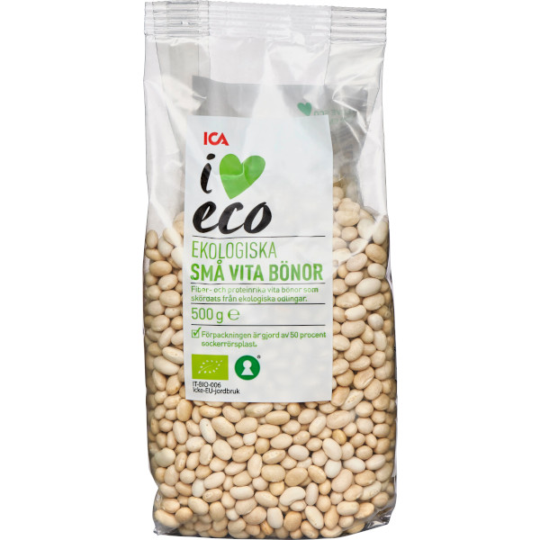 ICA I Love Eco Små Vita Bönor Ekologiska