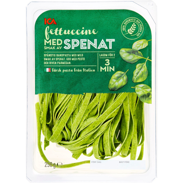 ICA Fettuccine Spenat