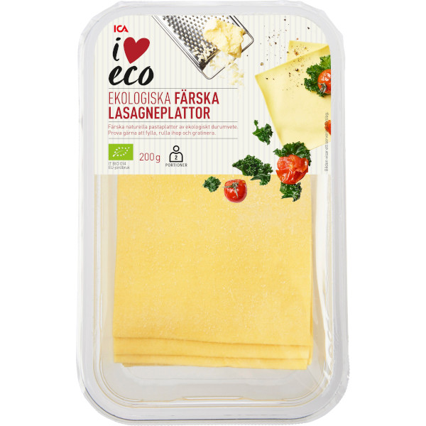 ICA I Love Eco Lasagneplattor Ekologiska