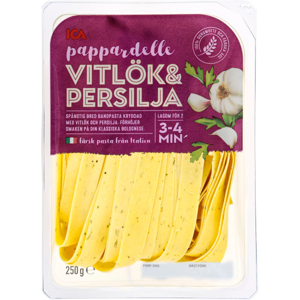 ICA Pappardelle Vitlök & Persilja