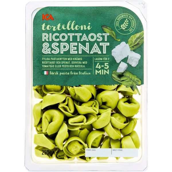 ICA Tortelloni Ricottaost & Spenat