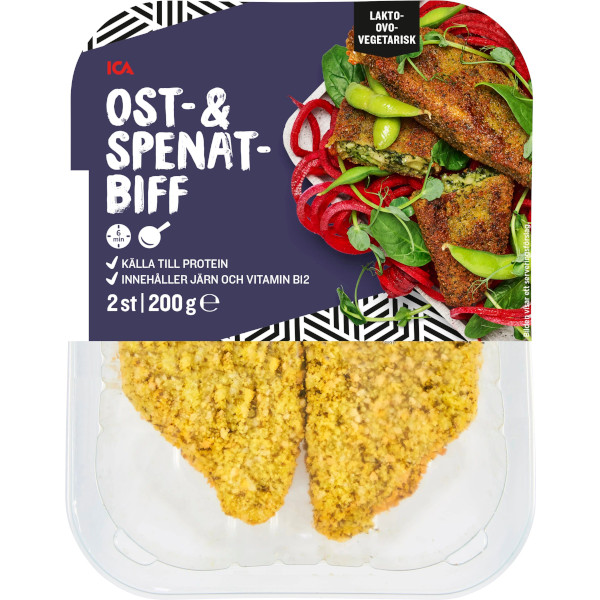 ICA Ost & Spenatbiffar