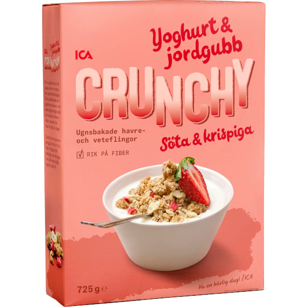ICA Crunchy Yoghurt & Jordgubb