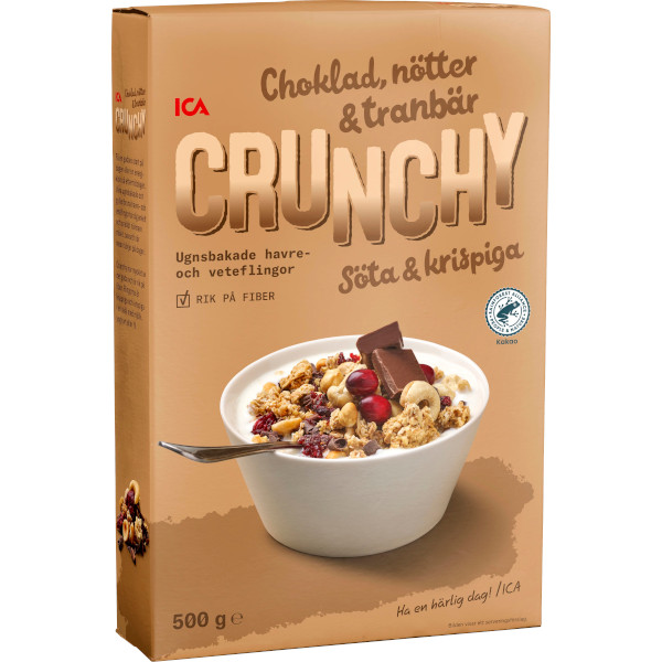 ICA Crunchy Choklad/Nötter/Tranbär