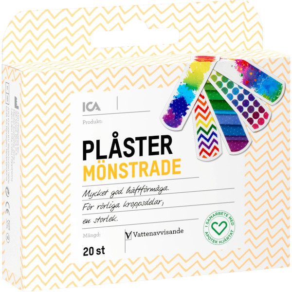ICA Apotek Hjärtat Plåster Mönstrade