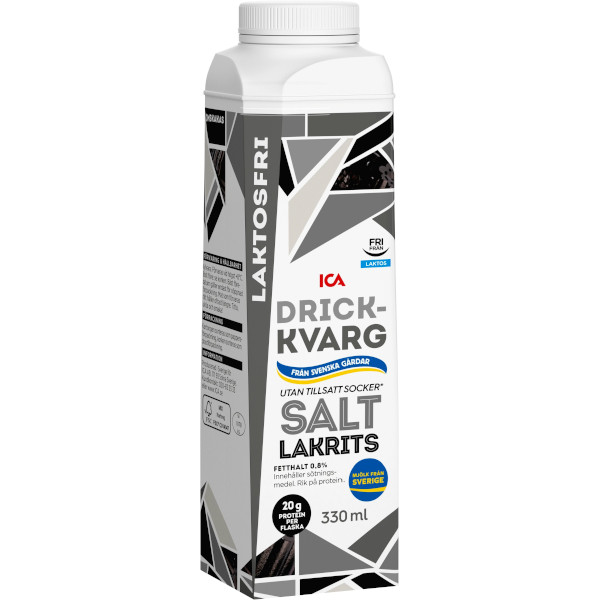 ICA Drickkvarg Saltlakrits Laktosfri