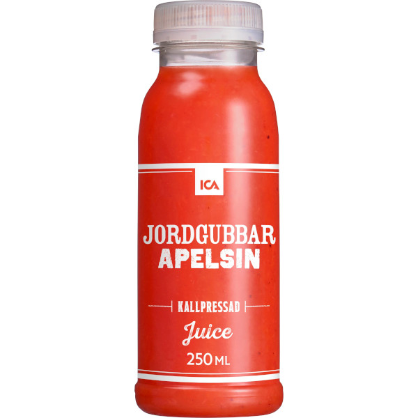 ICA Kallpressad Juice Jordgubbar/Apelsin