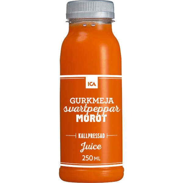 ICA Kallpressad Juice Gurkmeja/Svartpeppar/Morot