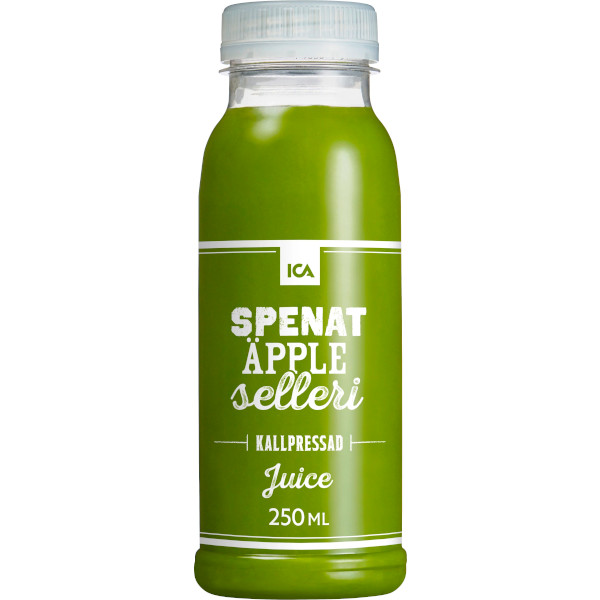 ICA Kallpressad Juice Spenat/Äpple/Selleri