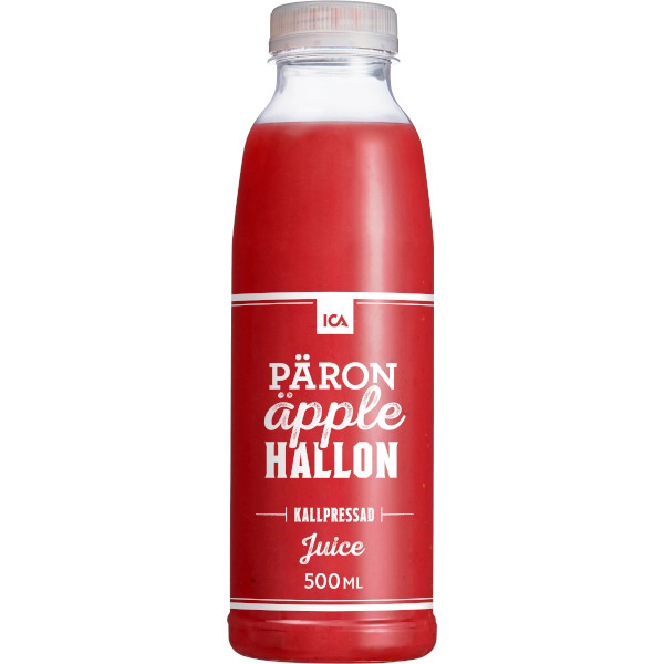 ICA Kallpressad Juice Päron/Äpple/Hallon