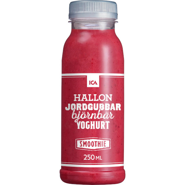 ICA Smoothie Hallon/Jordgubbar/Björnbär/Yoghurt