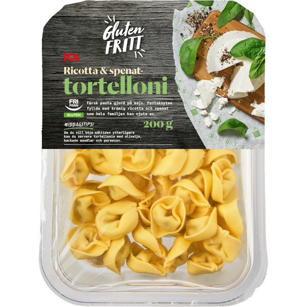 ICA Tortelloni Ricotta & Spenat Glutenfri