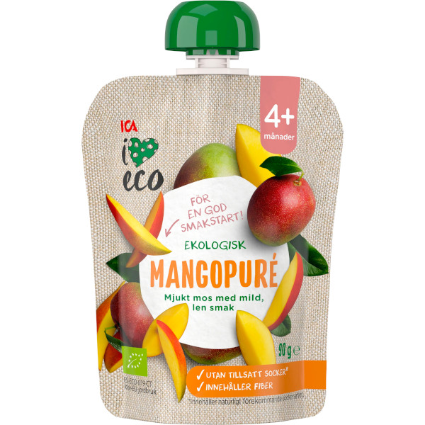 ICA I Love Eco Mangopuré Ekologisk