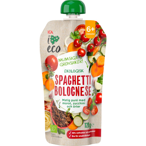 ICA I Love Eco Spaghetti Bolognese Ekologisk
