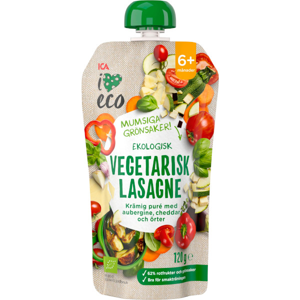 ICA I Love Eco Vegetarisk Lasagne Ekologisk