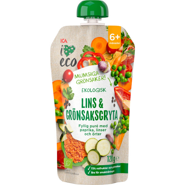 ICA I Love Eco Lins & Grönsaksgryta Ekologisk