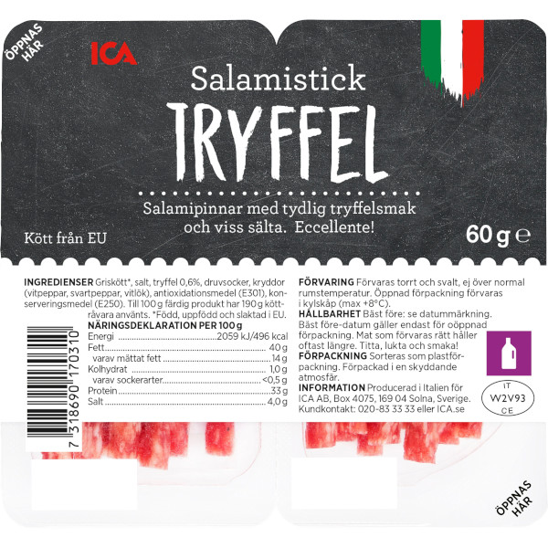 ICA Salamistick Tryffel