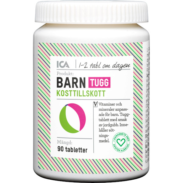 ICA Apotek Hjärtat Kosttillskott Barn Tugg