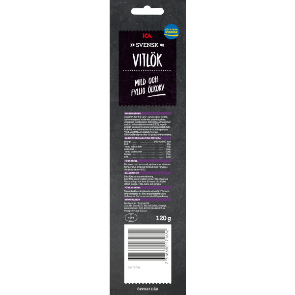 ICA Ölkorv Vitlök