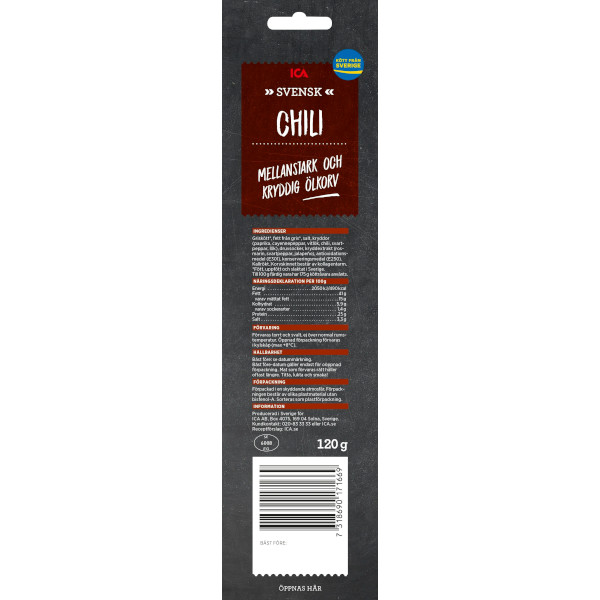 ICA Ölkorv Chili