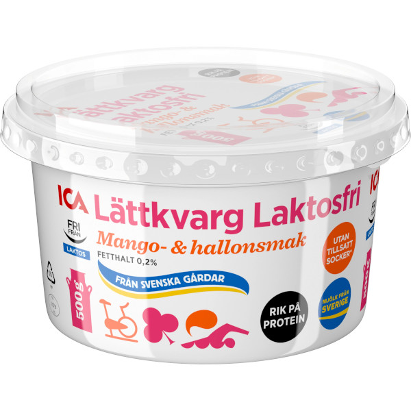 ICA Lättkvarg Mango/Hallon Laktosfri