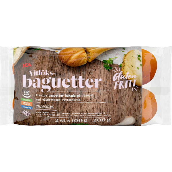 ICA Vitlöksbaguetter Glutenfria
