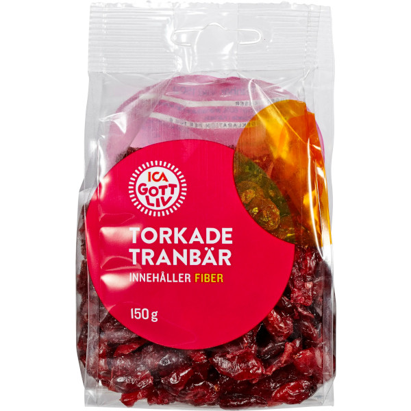ICA Gott Liv Tranbär Torkade