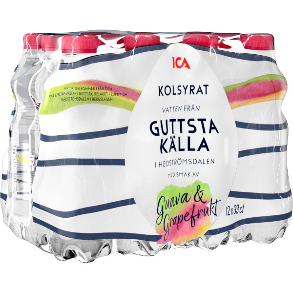 ICA Vatten Kolsyrat Guava & Grapefrukt