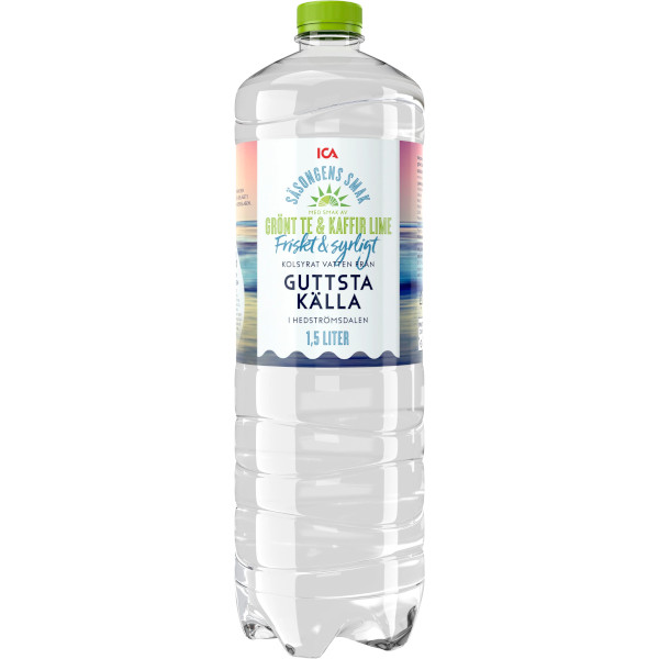 ICA Vatten Kolsyrat Grönt Te & Kaffir Lime