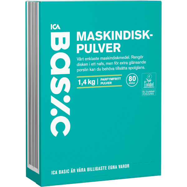 ICA Basic Maskindiskpulver