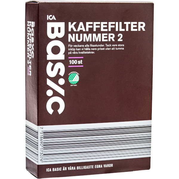ICA Basic Kaffefilter Nr 2