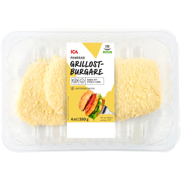 ICA Grillostburgare Panerad