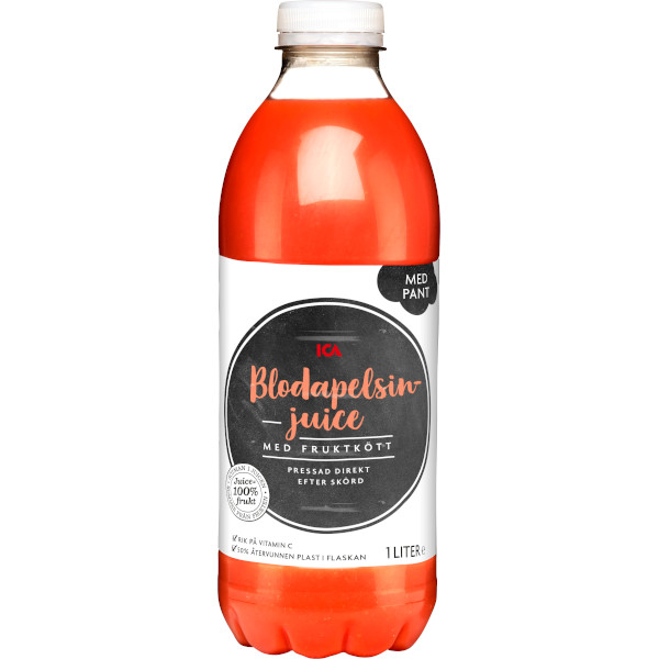 ICA Blodapelsinjuice Fruktkött