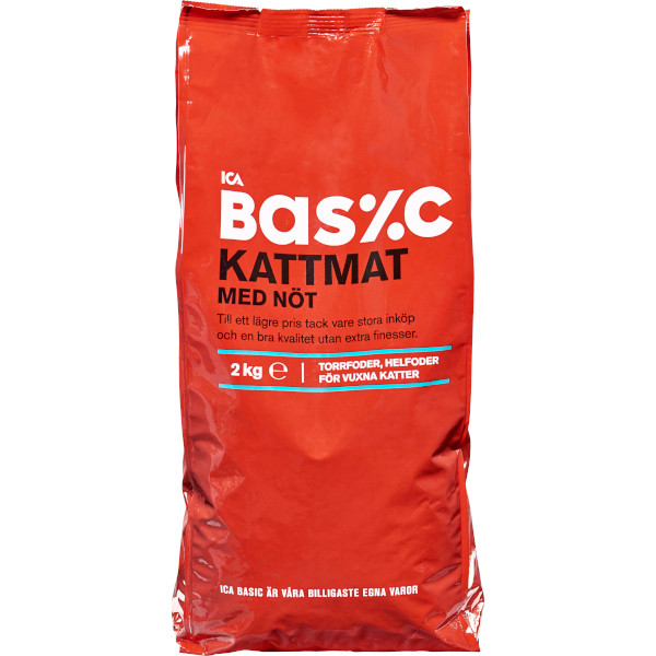 ICA Basic Kattmat Torrfoder Nöt