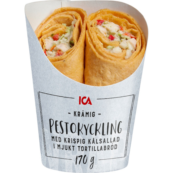 ICA Tortillawraps Pestokyckling