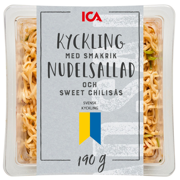 ICA Nudelsallad & Kyckling Sweet Chili