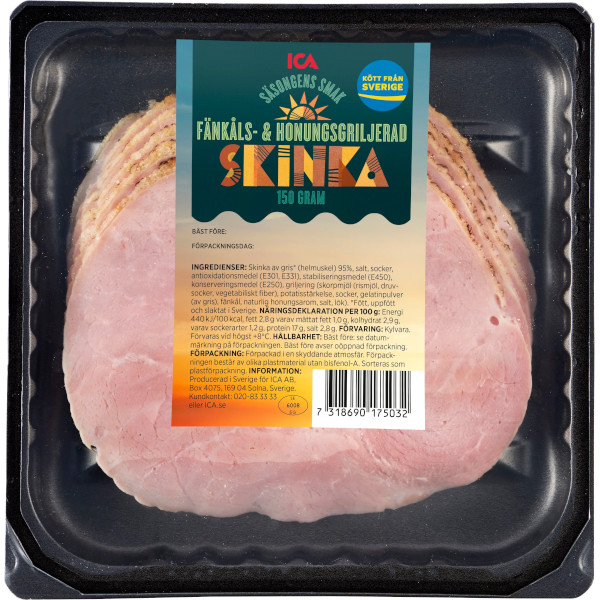 ICA Skinka Fänkåls & Honungsgriljerad Skivor