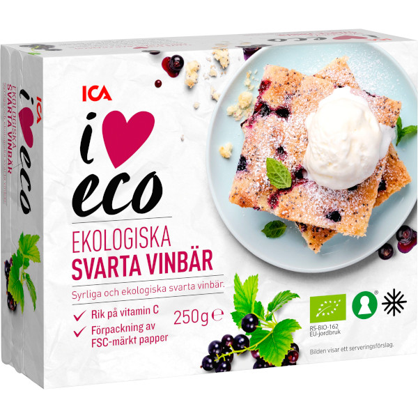ICA I Love Eco Svarta Vinbär Ekologiska
