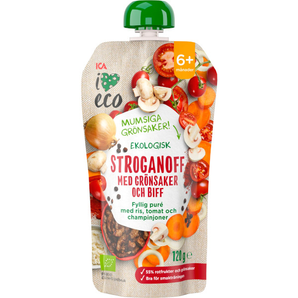 ICA I Love Eco Stroganoff Grönsaker & Biff Ekologisk